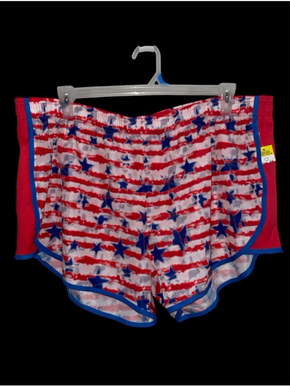 Womens Plus Size 3X Zone Pro Shorts NWT Red White Blue Stars Stripes